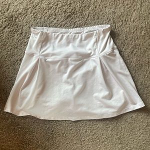 White tennis skirt!